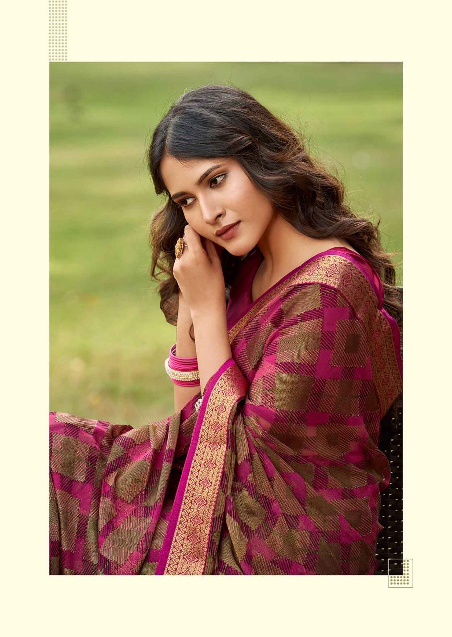 Pratistha Vol 5 By Kashvi Brasso Designer Sarees Wholesale Market In Surat
